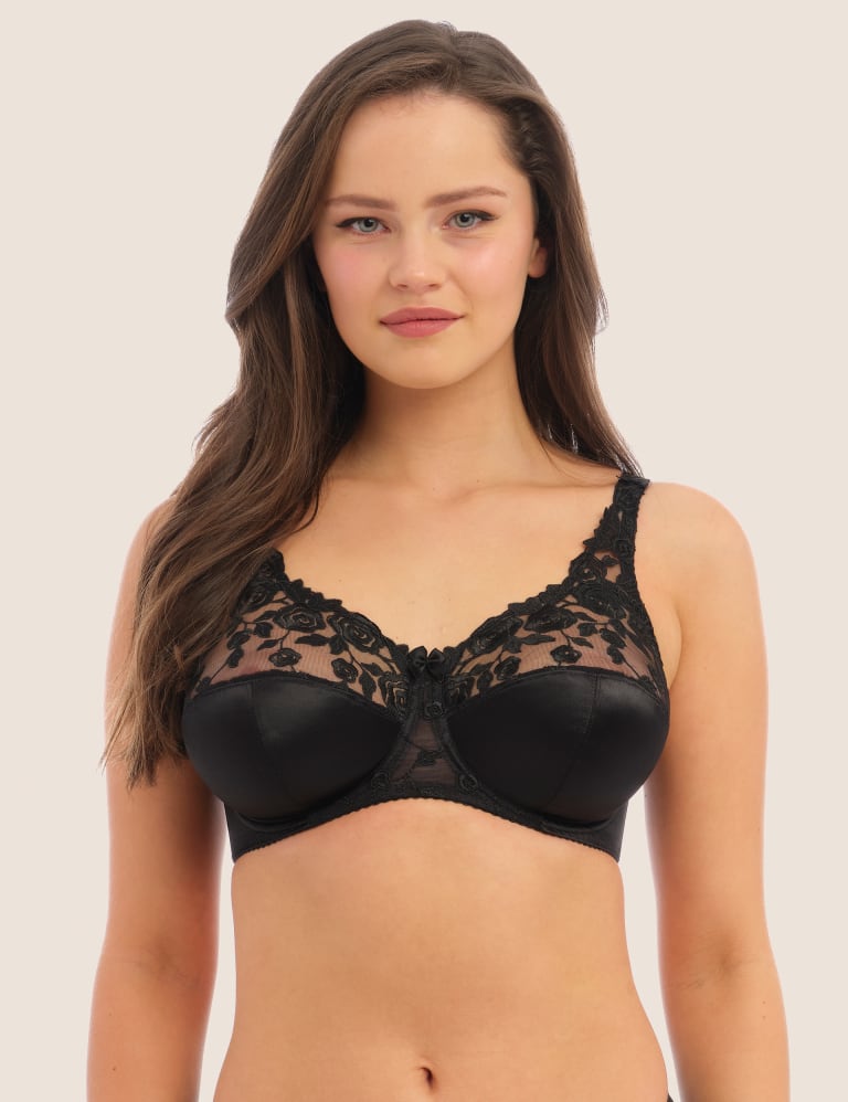 Fantasie Adelle Underwired Side Support Full Cup Bra, Black at