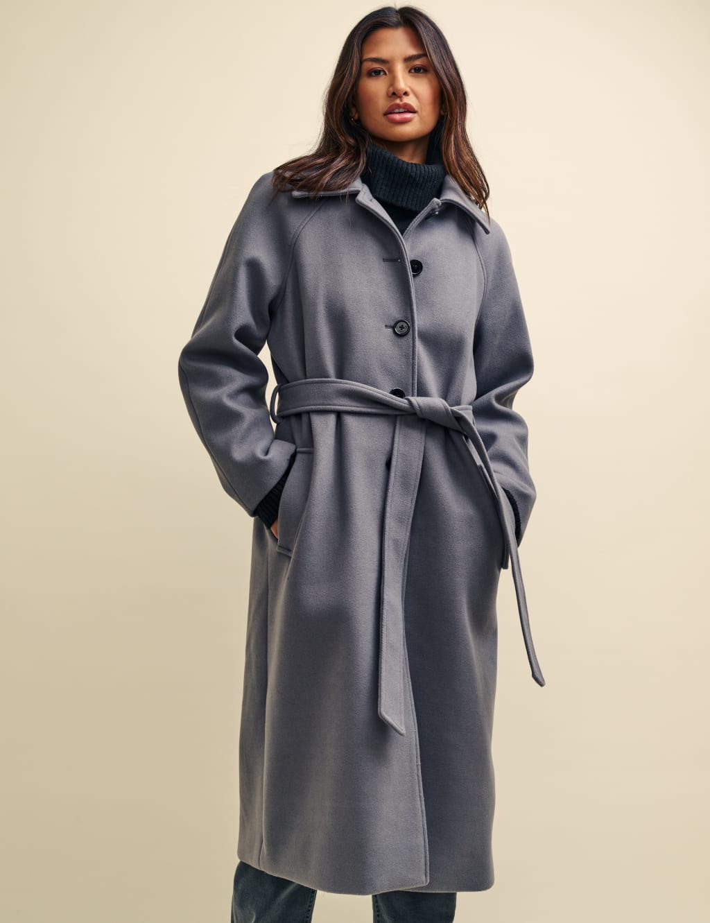 Womens grey tailored coat 2025