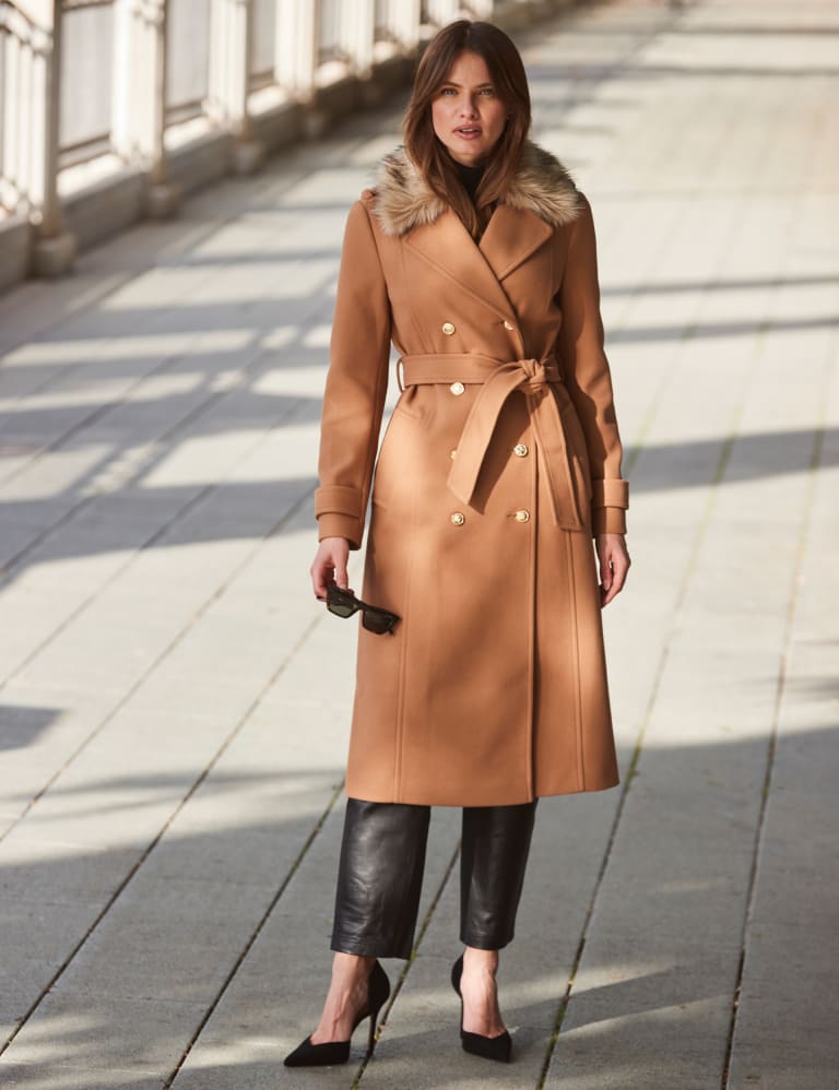 Tan tailored coat womens hotsell