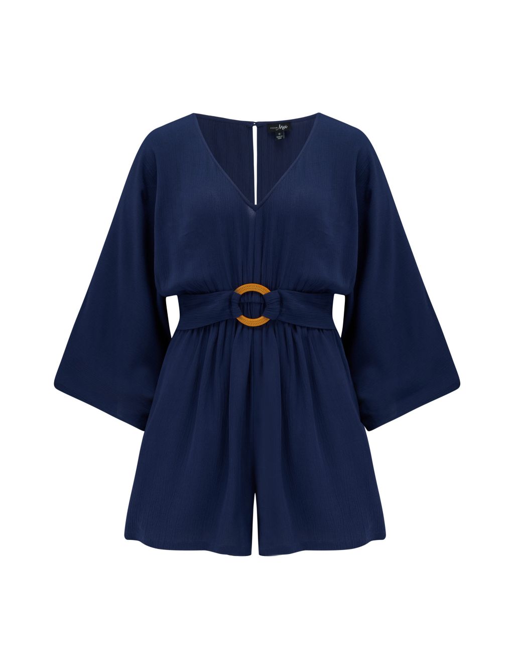 Belted Crinkle Playsuit 1 of 5
