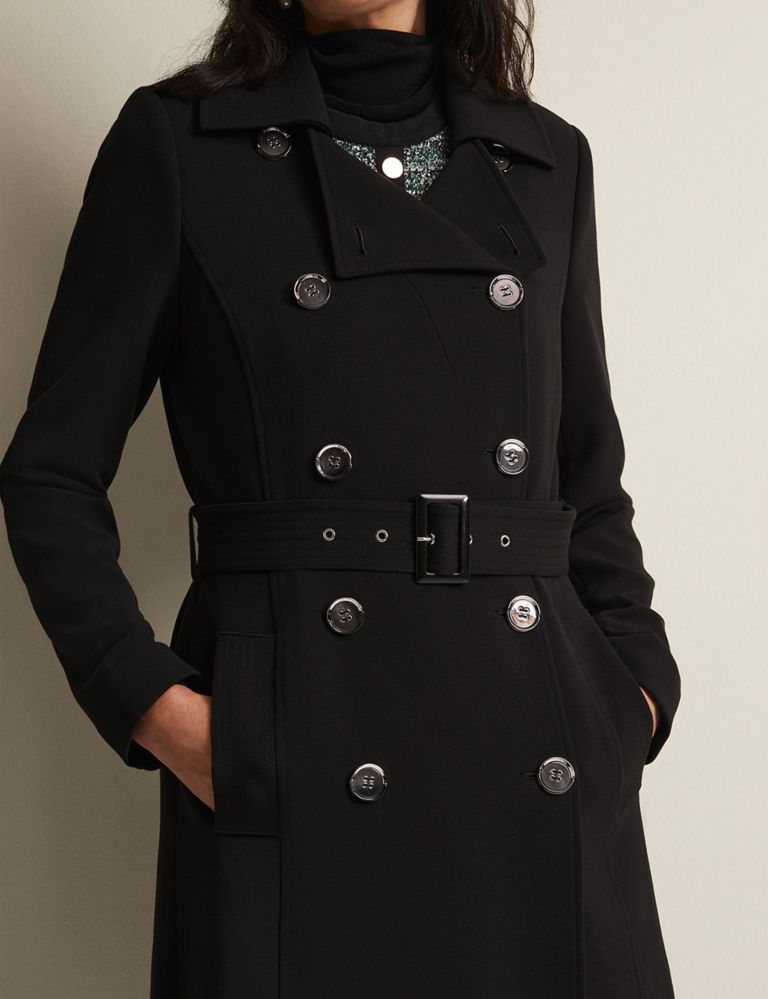 Belted Double Breasted Trench Coat 4 of 6
