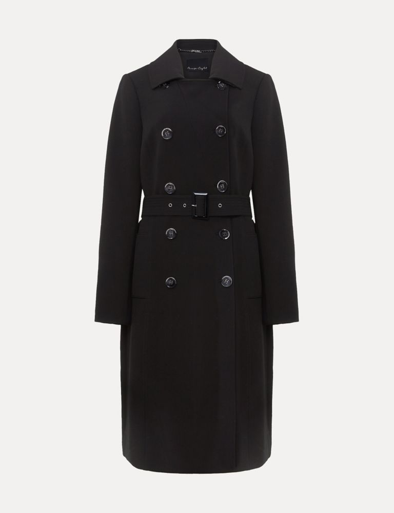 Belted Double Breasted Trench Coat 2 of 6