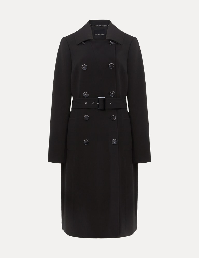 Belted Double Breasted Trench Coat 2 of 6