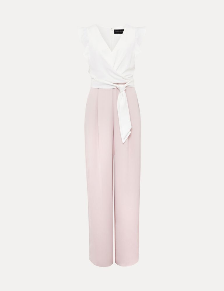 Belted Frill Detail Sleeveless Jumpsuit 2 of 6