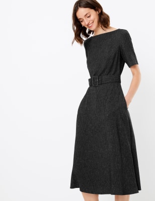 Midi flare cheap dress