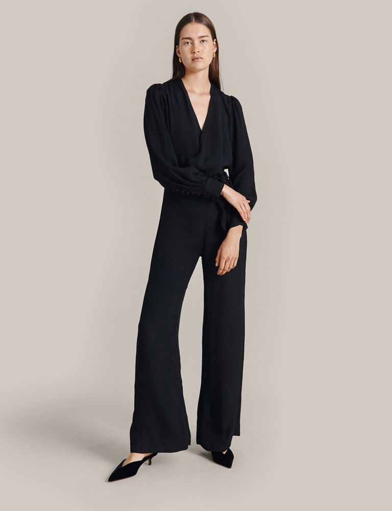 Belted Long Sleeve Jumpsuit | Ghost | M&S
