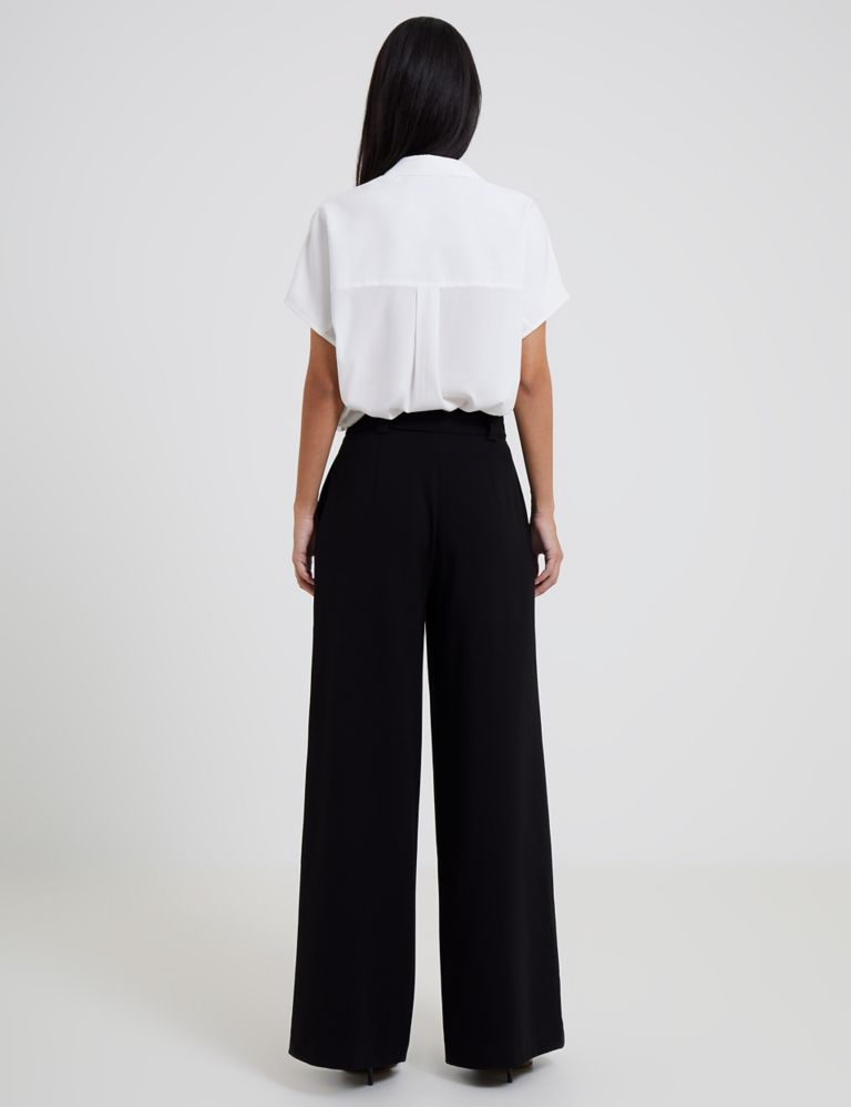 Belted Relaxed Wide Leg Trousers 3 of 3