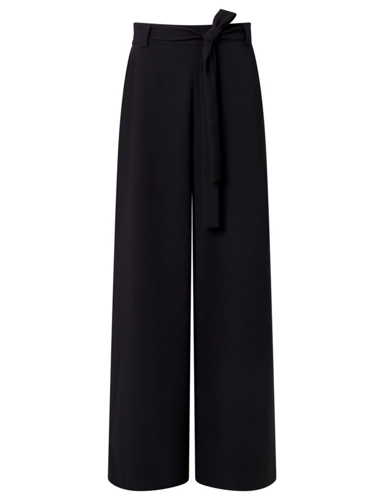 Belted Relaxed Wide Leg Trousers | French Connection | M&S