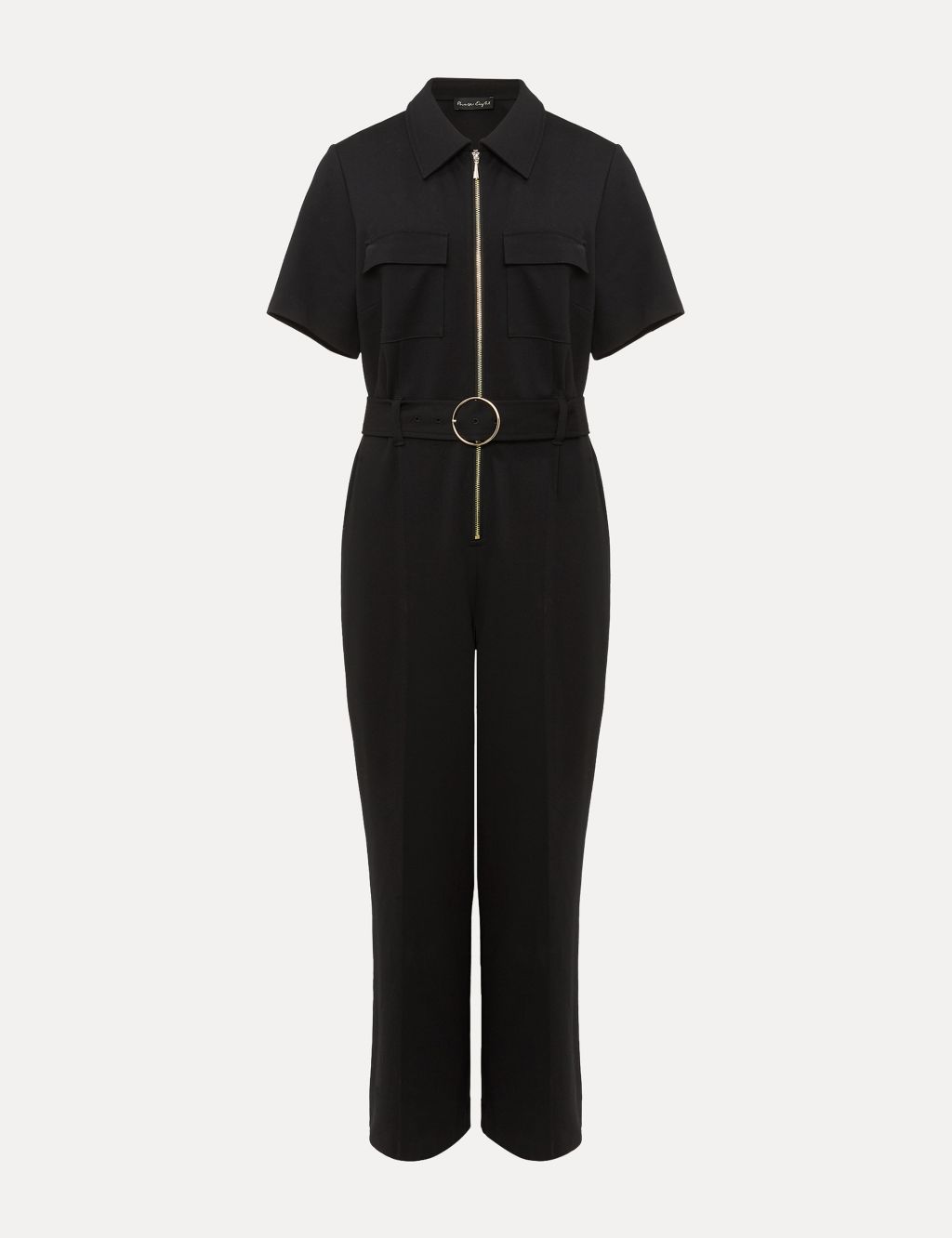 Belted Short Sleeve Cropped Jumpsuit | Phase Eight | M&S