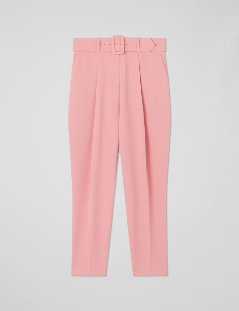 Belted Tapered Ankle Grazer Trousers 2 of 4