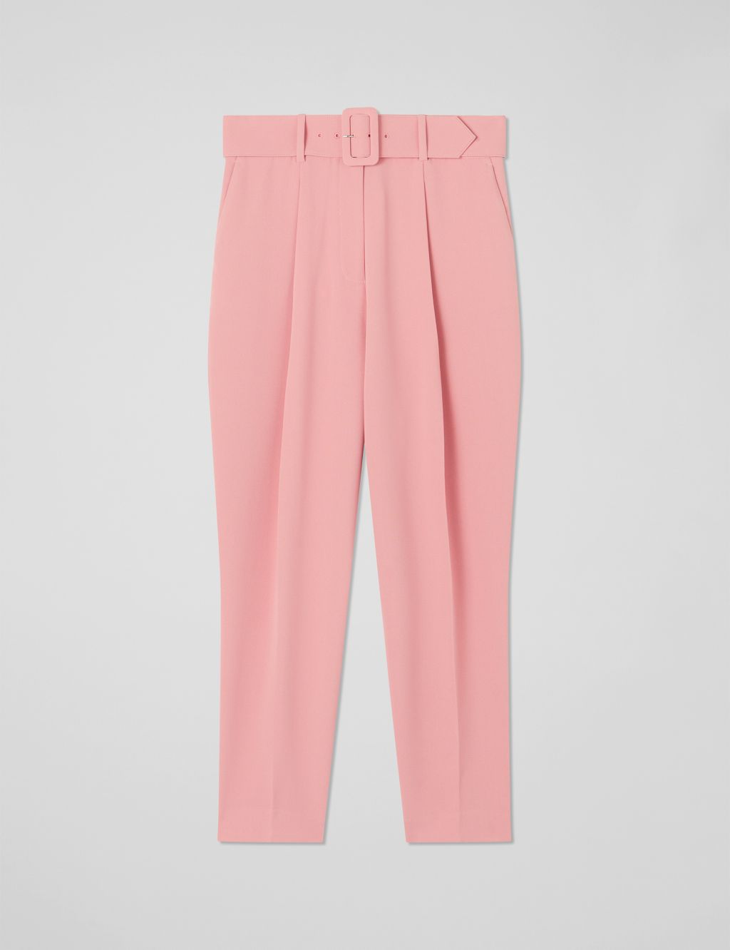 Belted Tapered Ankle Grazer Trousers 1 of 4