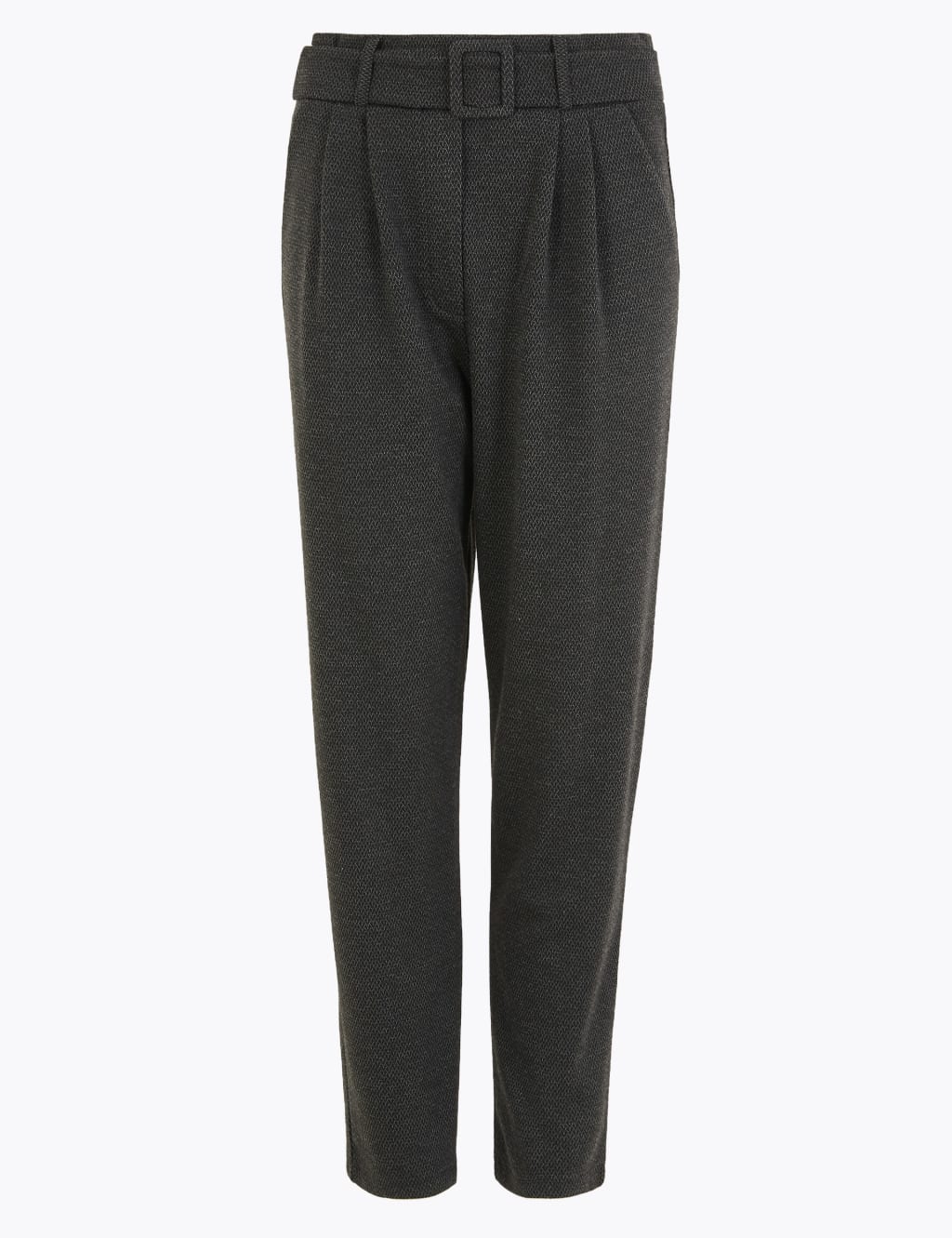 Belted Tapered Leg Trousers M&S Collection M&S