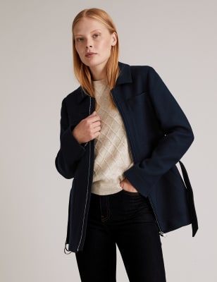women's wool utility jacket