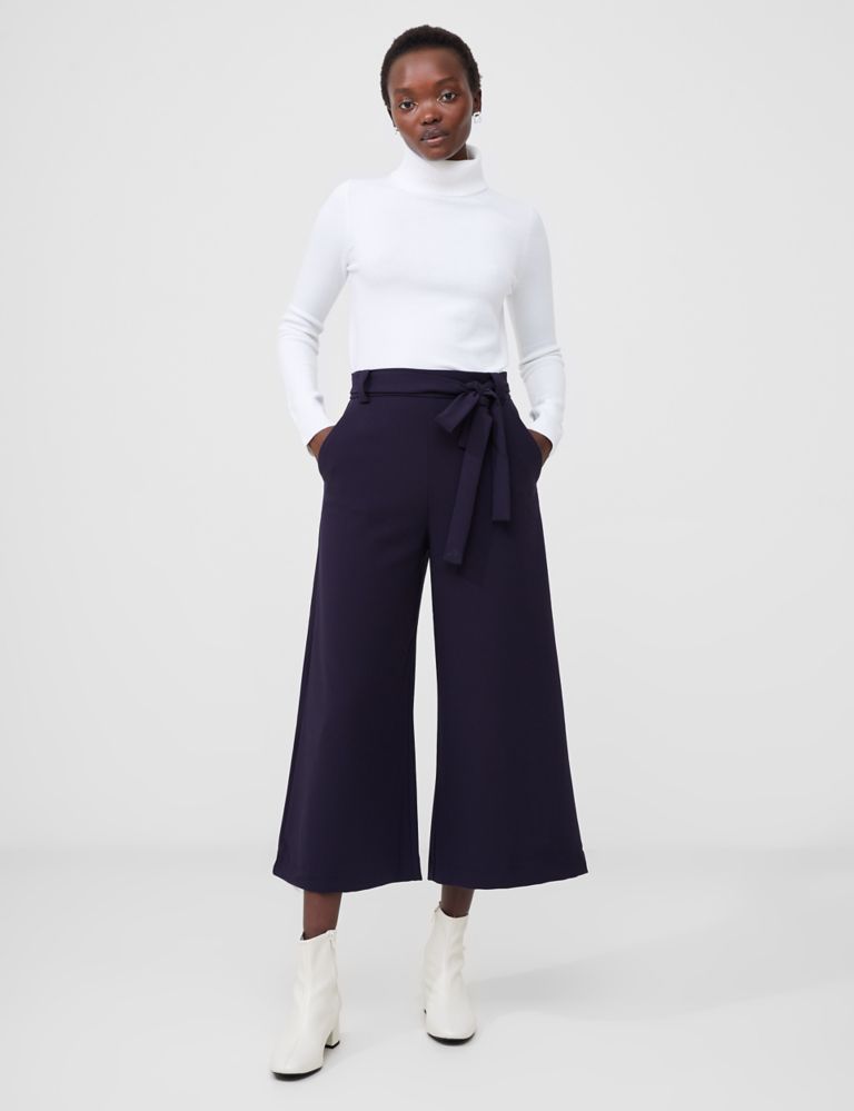 Belted Wide Leg Culottes 1 of 4