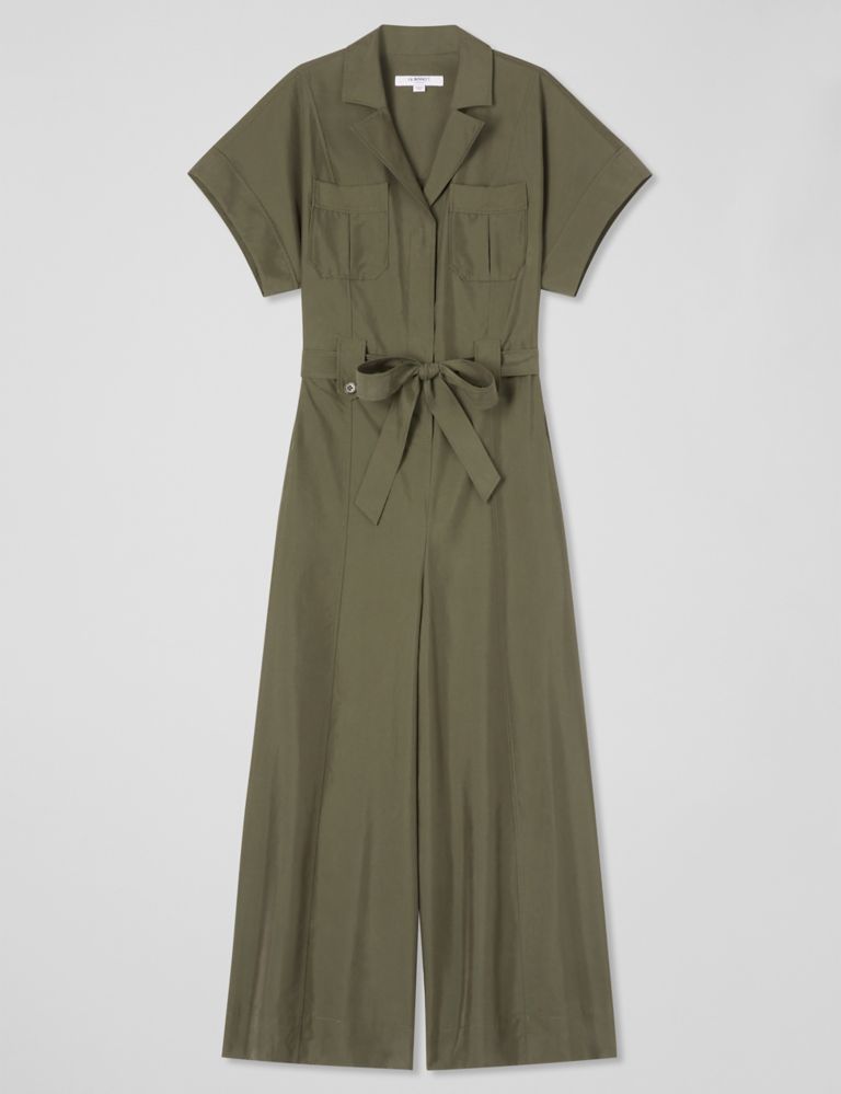 Belted Wide Leg Jumpsuit with Lyocell™ 2 of 4