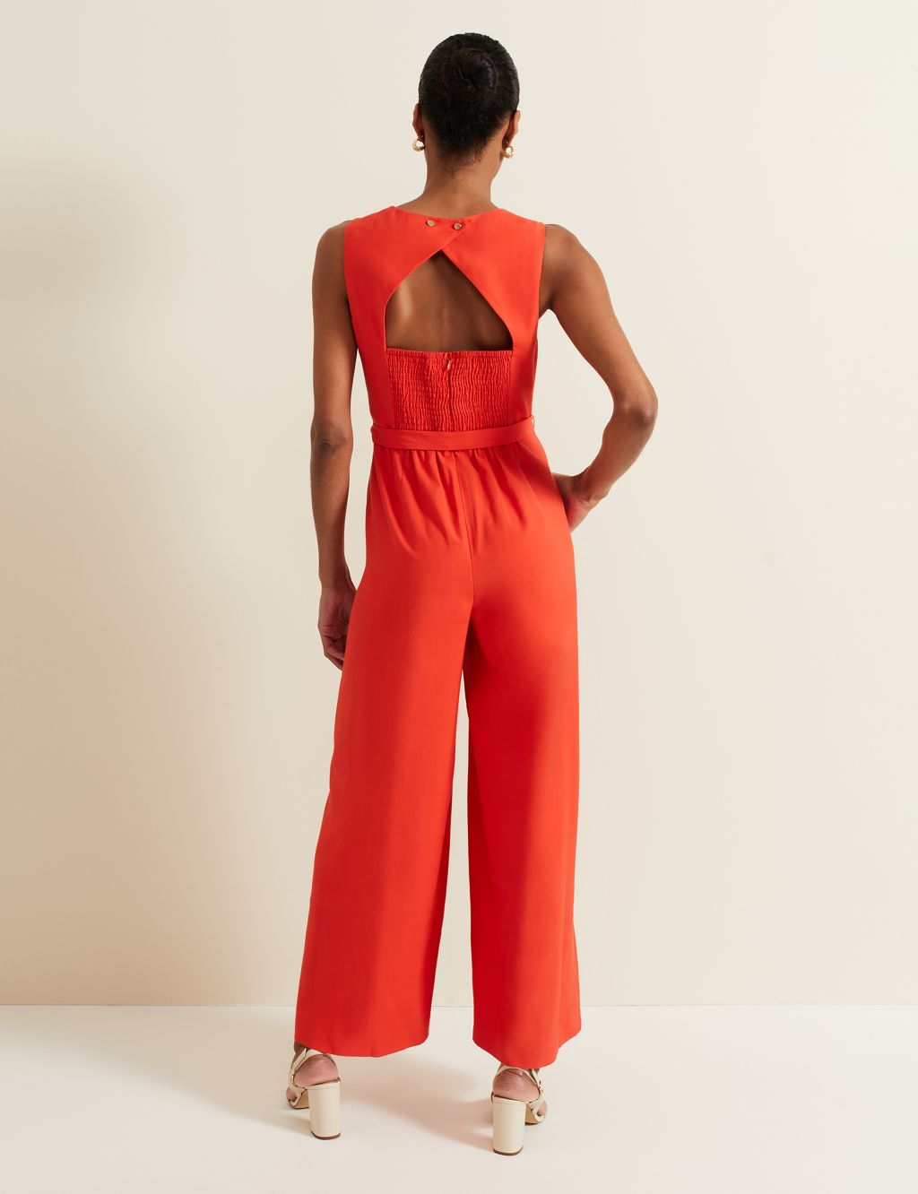 Belted Wide Leg Jumpsuit 2 of 6