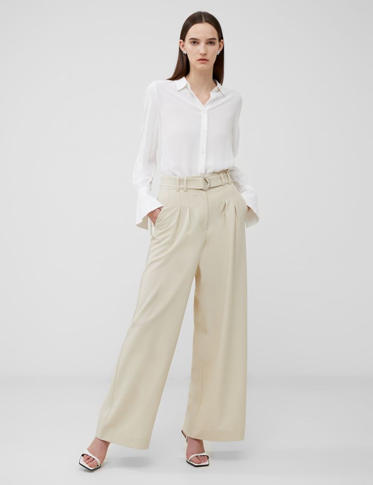 Belted Wide Leg Trousers 1 of 4