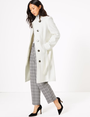 m&s belted wrap coat