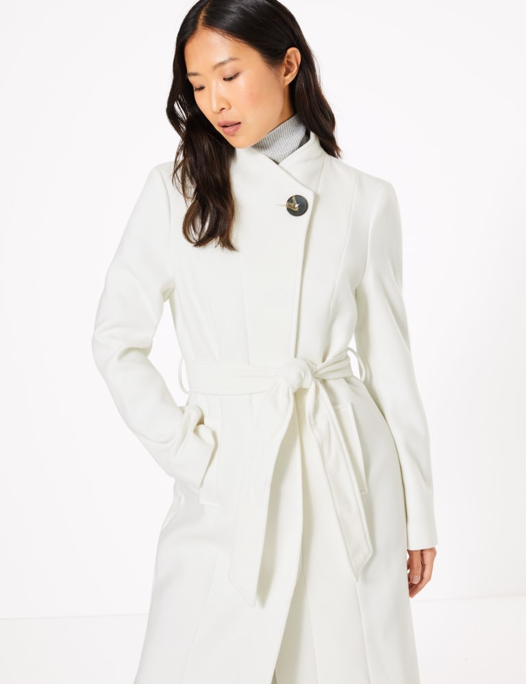 M&s wrap coat hotsell