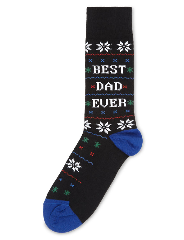 Best Dad Ever Christmas Socks Image 1 of 1