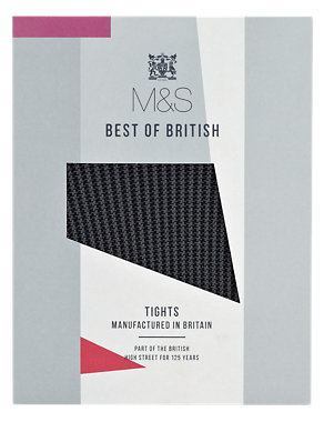 Best of British 60 Denier Houndstooth Tights 1 Pair Pack Image 2 of 3
