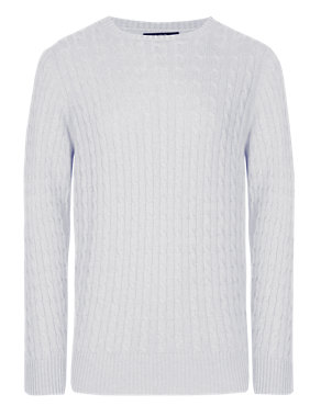 Best of British Cable Crew Neck Jumper Image 2 of 4