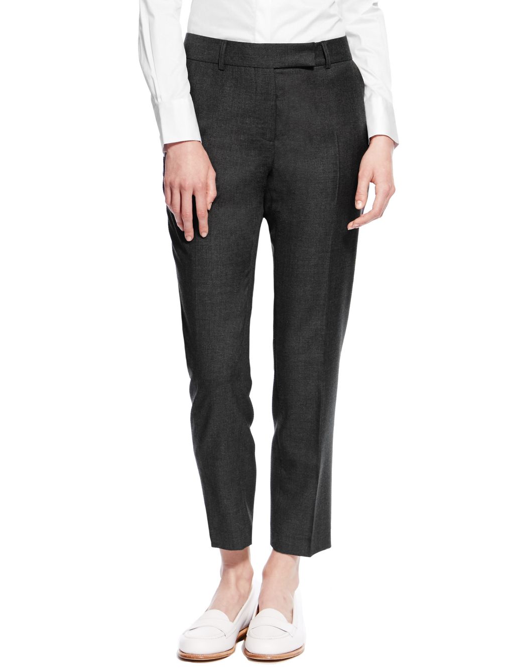 Best of British Pure Wool Flat Front Trousers 2 of 5