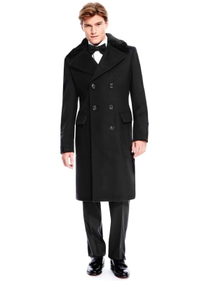 Mens full length hotsell overcoat in pure cashmere