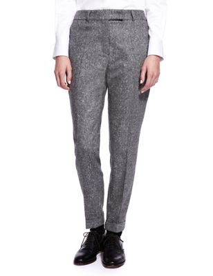 Best of British Pure Wool Tweed Trousers, M&S Collection