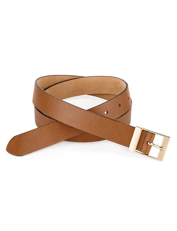 Best of British Square Buckle Jeans Belt Image 1 of 2