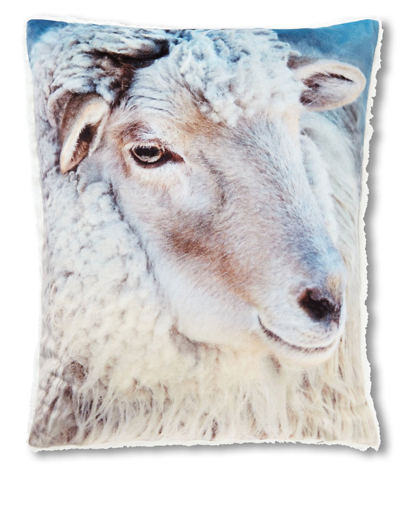 Betty Sheep Print Cushion Image 1 of 2