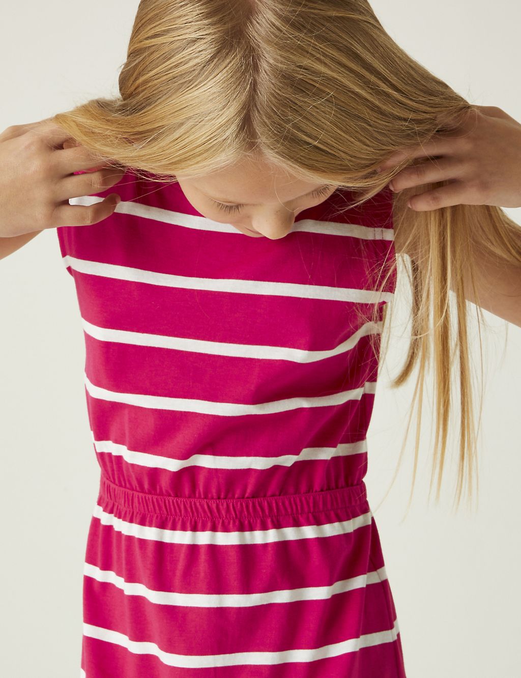 Beylina Cotton Rich Striped Dress (3-14 Yrs) 5 of 5