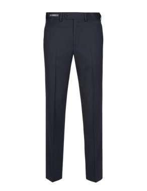 Big & Tall Active Waistband Performance Flat Front Trousers with Wool Image 2 of 4
