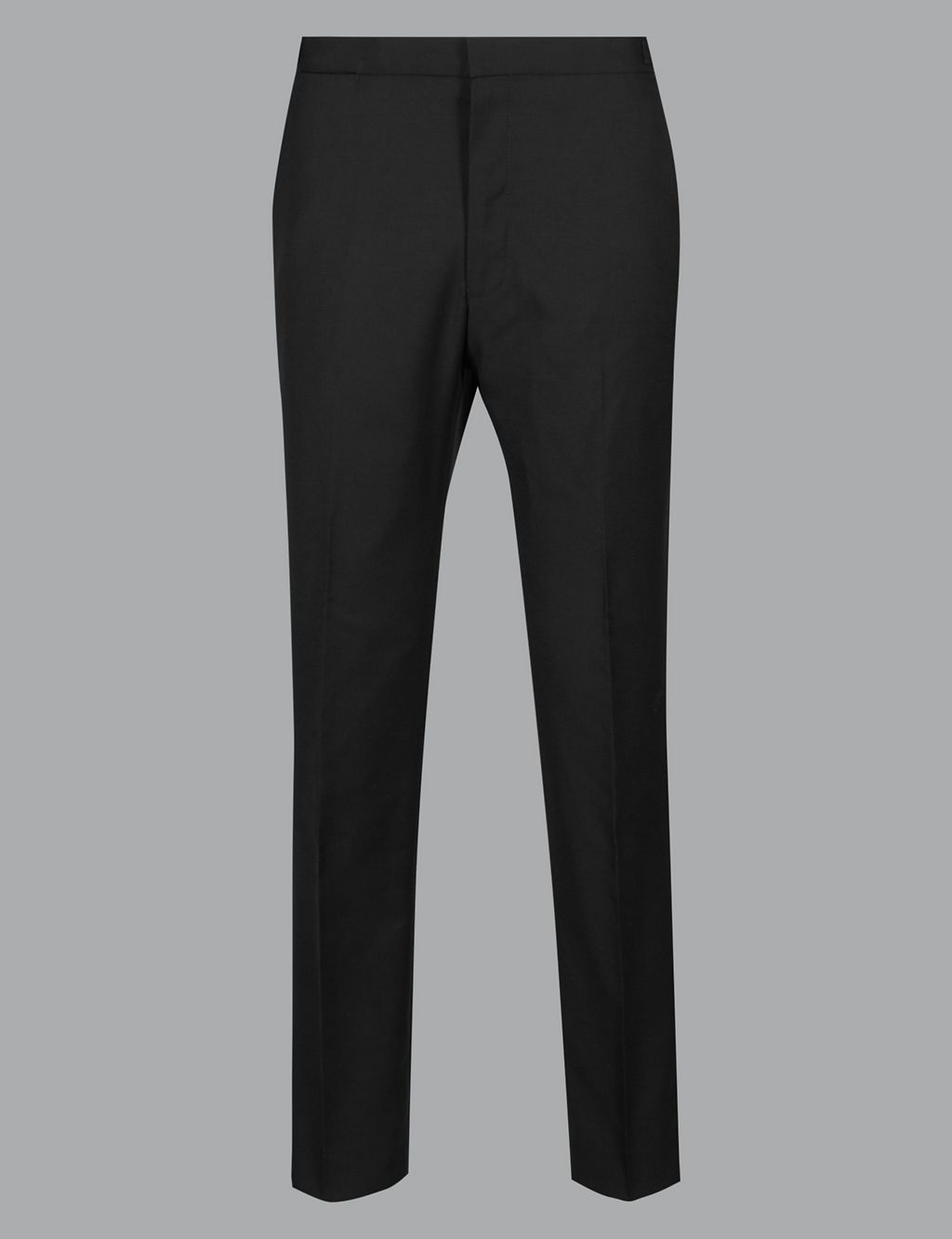Big & Tall Black Tailored Fit Wool Trousers | Autograph | M&S