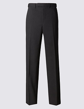 Big & Tall Charcoal Regular Fit Trousers Image 2 of 4