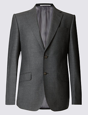 Big & Tall Charcoal Regular Fit Wool Jacket Image 2 of 7