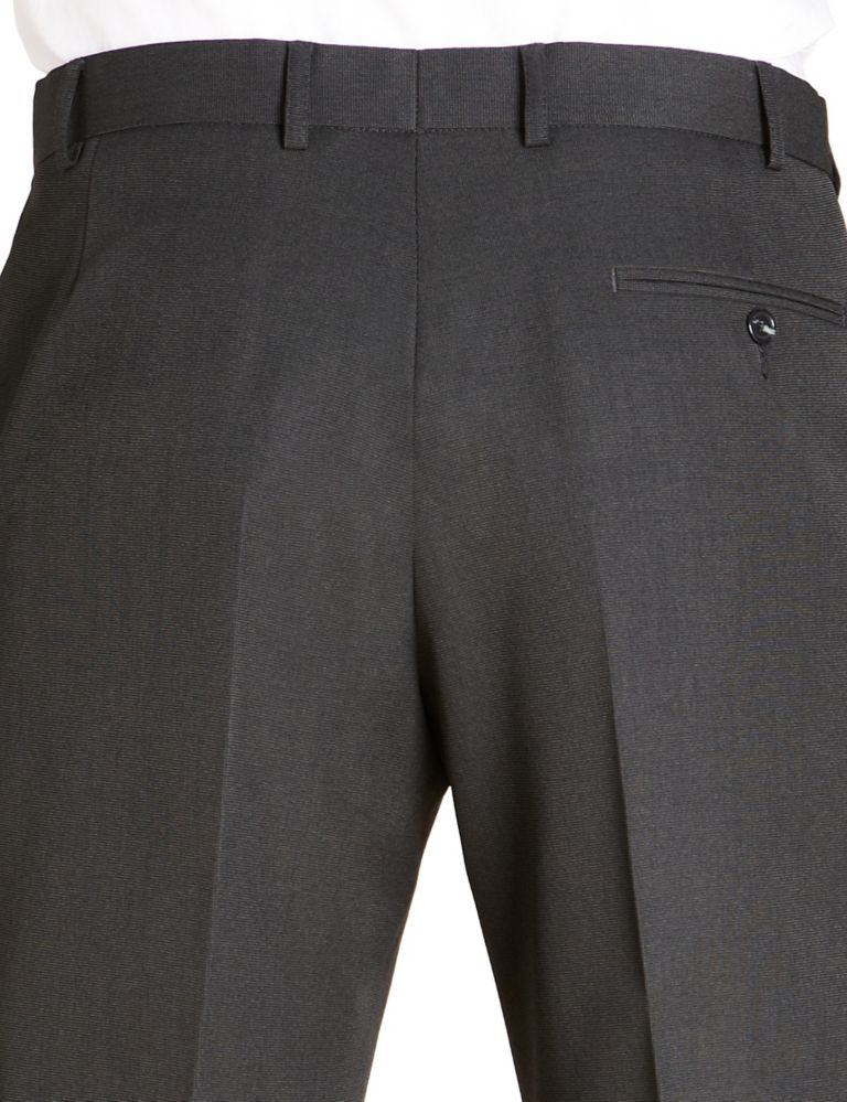 Big & Tall Crease Resistant Active Waistband Flat Front Trousers 2 of 4