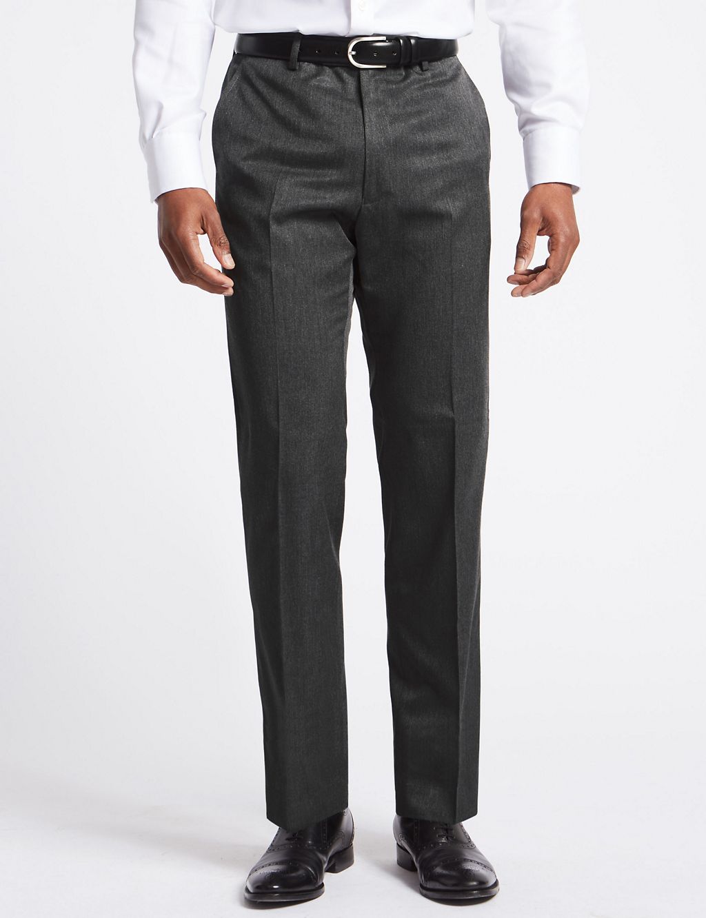 Big & Tall Grey Regular Fit Trousers 3 of 5