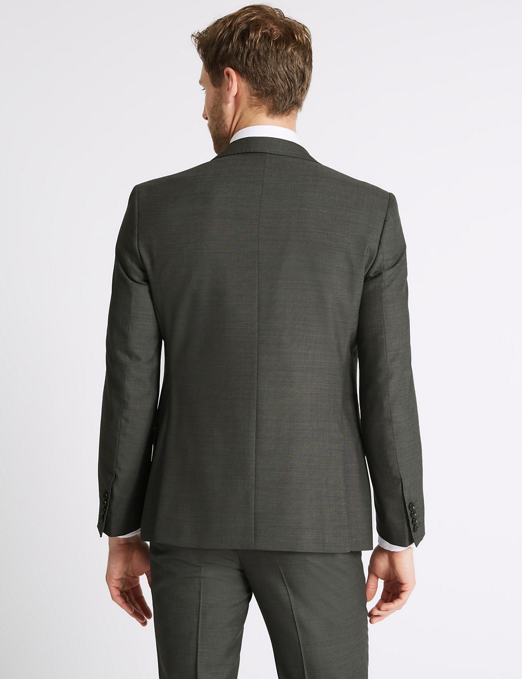 Big & Tall Grey Slim Fit Jacket 7 of 7