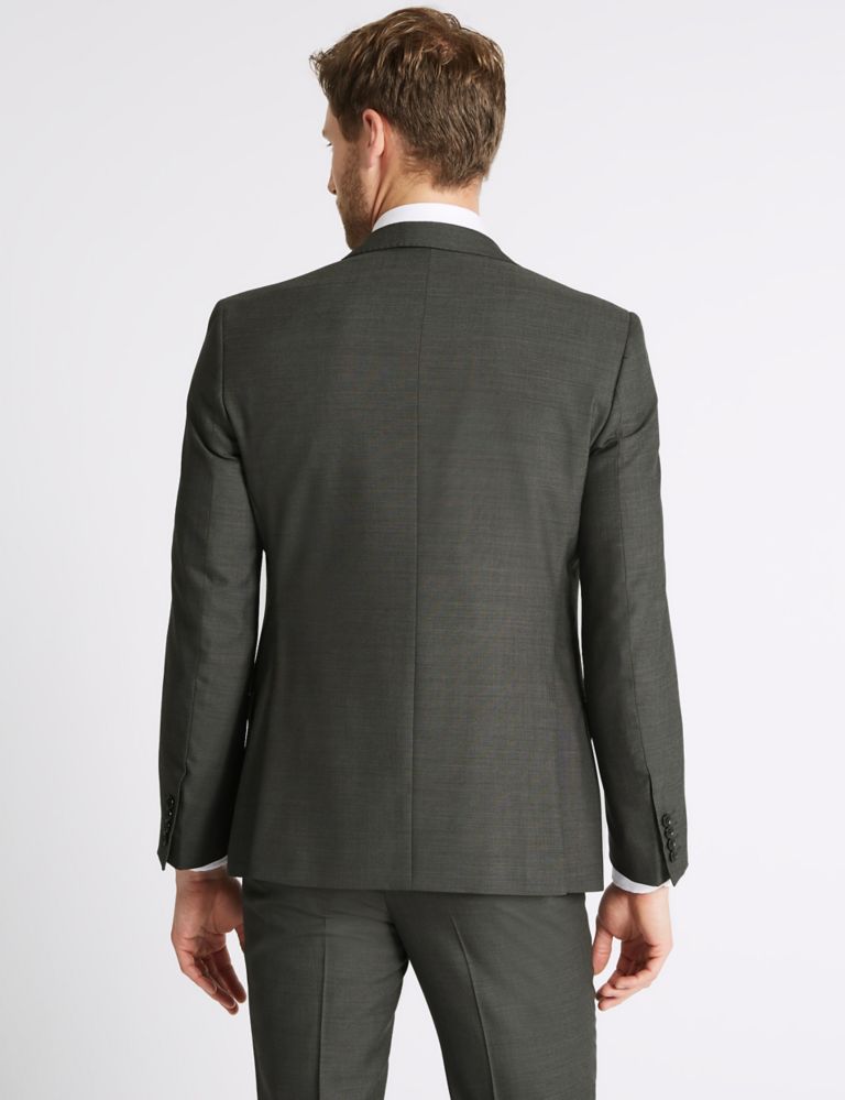 Big & Tall Grey Slim Fit Jacket 5 of 7