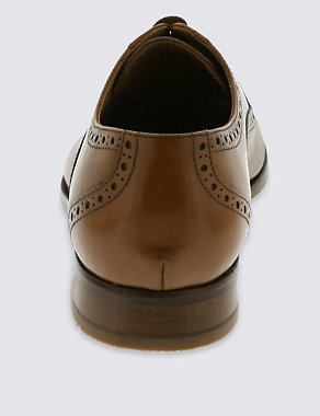 Big & Tall Leather Brogue Shoes Image 2 of 5