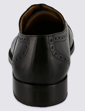 Big & Tall Leather Brogue Shoes Image 2 of 5