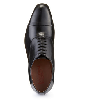 Big & Tall Leather Extra Wide Fit Plain Lace Up Shoes Image 2 of 3