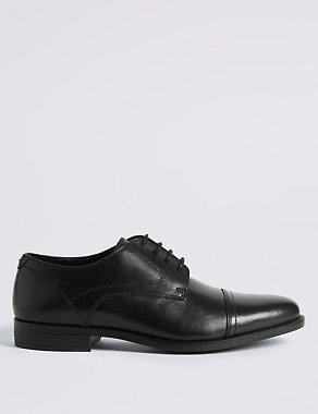 Big & Tall Leather Gibson Lace-up Shoes Image 2 of 6