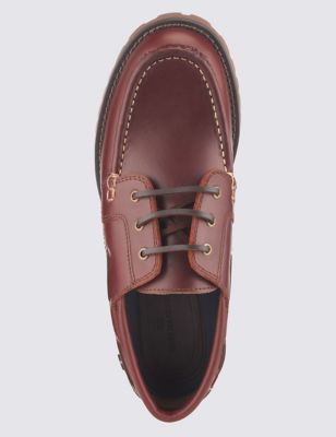 Big & Tall Leather Heavyweight Boat Shoes Image 2 of 3