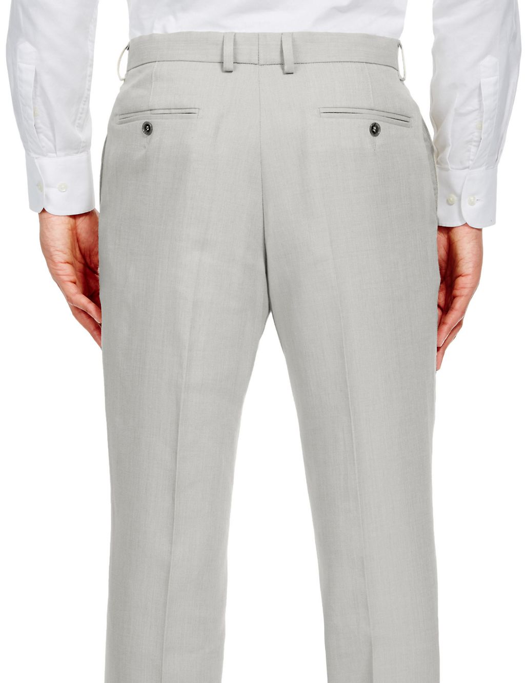 Big & Tall Linen Miracle™ Flat Front Trousers 2 of 3