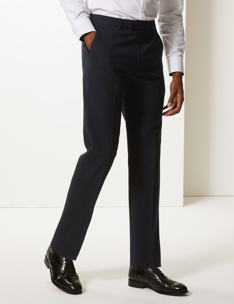 Big & Tall Navy Slim Fit Trousers | M&S Collection | M&S