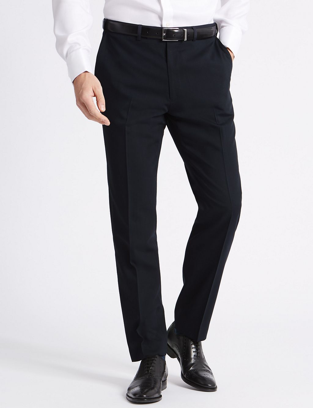 Big & Tall Navy Slim Fit Trousers 2 of 5