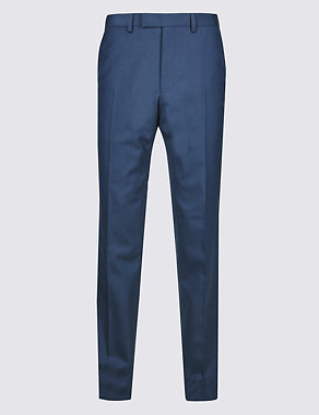 Big & Tall Navy Tailored Fit Wool Trousers Image 2 of 4