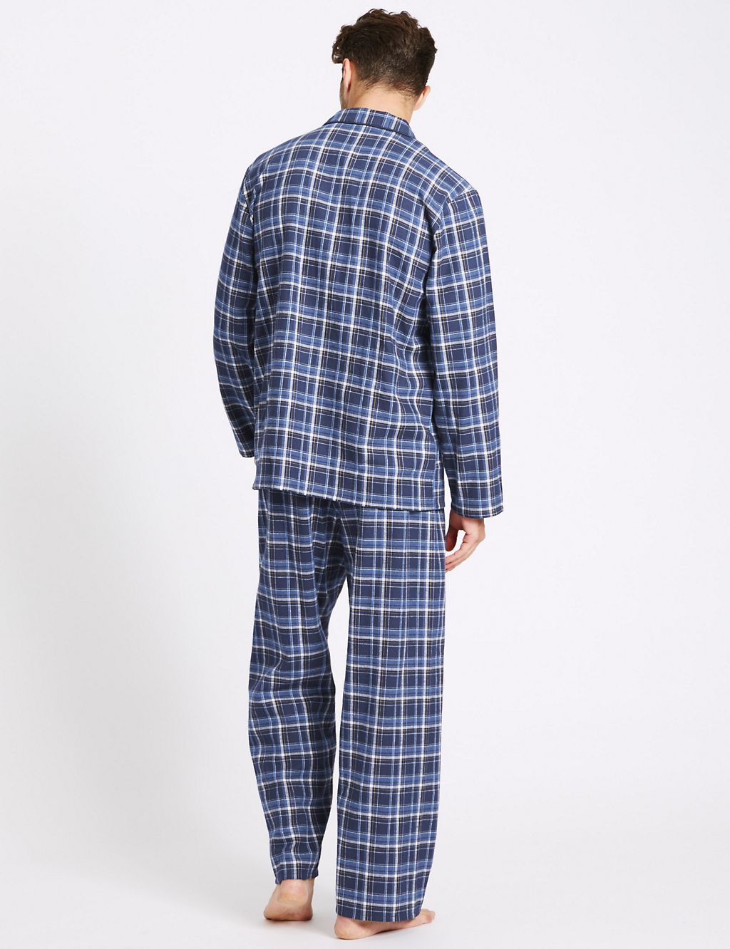 Big & Tall Pure Brushed Cotton Pyjama Set 2 of 6